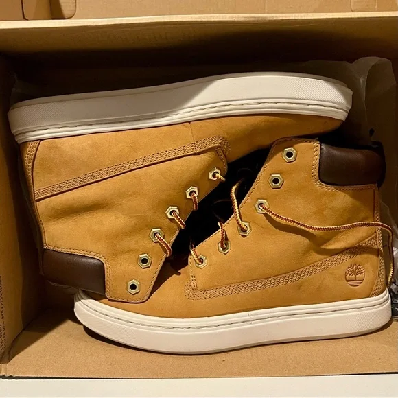 Timberland Women's Londyn 6" Boots Wheat Nubuck A1INF Size 7 With Box Leather - Picture 10 of 11